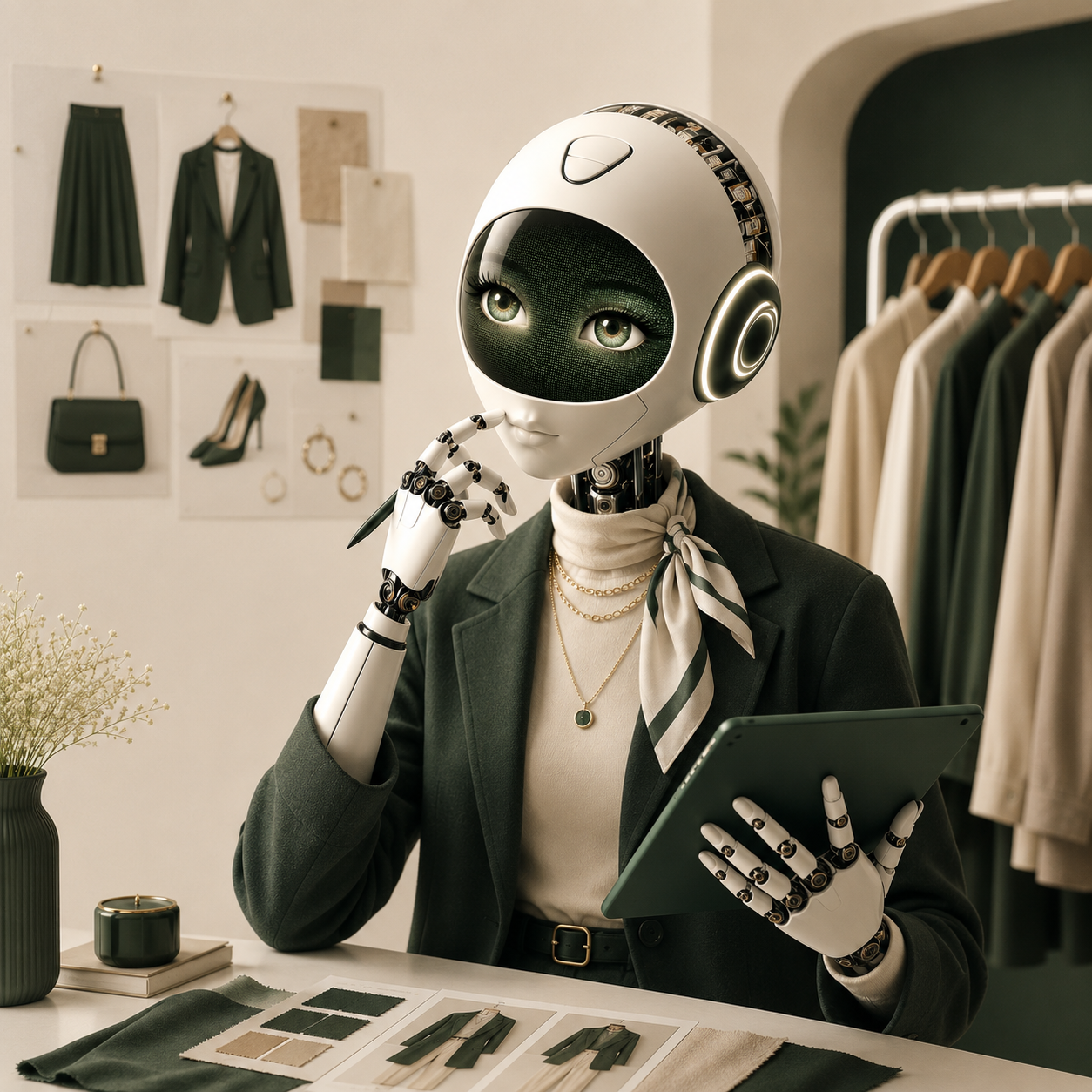 Robot with pad